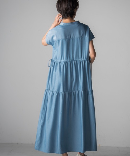 socolla（ソコラ）の「【socolla】デニムライクティアードワンピース（ワンピース・レディース・ブラック/ネイビー/ブルー・M）」の18枚目の写真