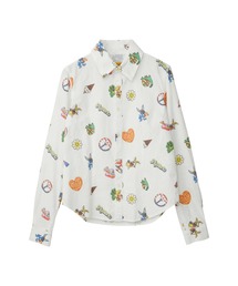 HYSTERIC GLAMOUR | FANCY EMBLEM柄 コンパクトシャツ(シャツ/ブラウス)