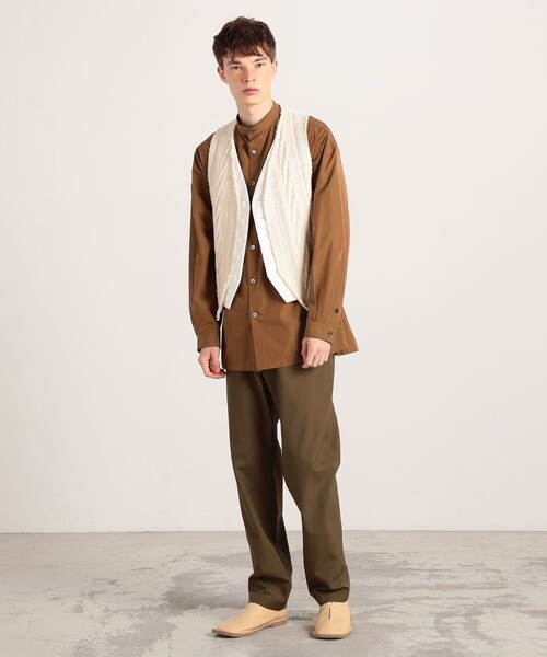 caban（キャバン）の「■CABaN ツイードコンビベスト（ベスト・メンズ・ホワイト・FREE）」の5枚目の写真