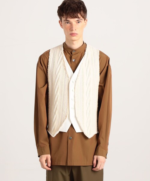 caban（キャバン）の「■CABaN ツイードコンビベスト（ベスト・メンズ・ホワイト・FREE）」の11枚目の写真