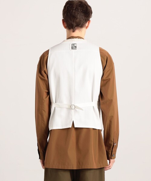 caban（キャバン）の「■CABaN ツイードコンビベスト（ベスト・メンズ・ホワイト・FREE）」の2枚目の写真