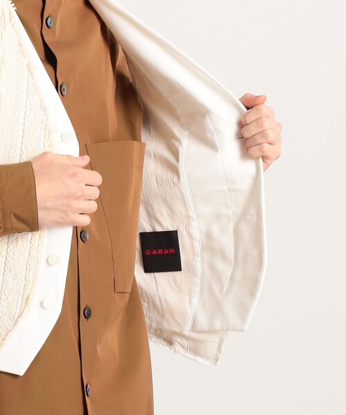 caban（キャバン）の「■CABaN ツイードコンビベスト（ベスト・メンズ・ホワイト・FREE）」の15枚目の写真
