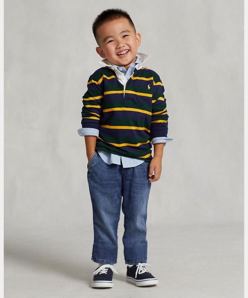 POLO RALPH LAUREN CHILDRENSWEAR(ポロ ラルフ ローレン チルドレンズウェア)の「Polo プレップスター ストレッチ ジーンズ(デニムパンツ・キッズ・ブルー・4/6/7/3)」の1枚目の写真