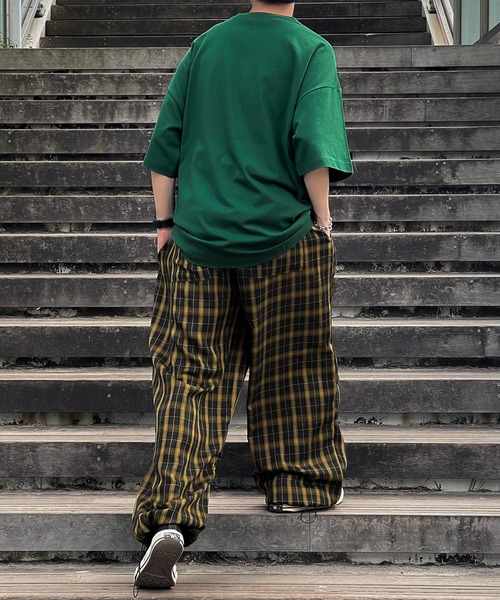 kutir(クティール)の「ワイドチェックスノーパンツ(カーゴパンツ・メンズ・ブラック/ベージュ/イエロー・SMALL/MEDIUM/LARGE)」の18枚目の写真