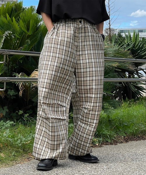 kutir(クティール)の「ワイドチェックスノーパンツ(カーゴパンツ・メンズ・ブラック/ベージュ/イエロー・SMALL/MEDIUM/LARGE)」の17枚目の写真