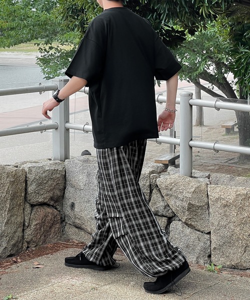 kutir(クティール)の「ワイドチェックスノーパンツ(カーゴパンツ・メンズ・ブラック/ベージュ/イエロー・SMALL/MEDIUM/LARGE)」の20枚目の写真