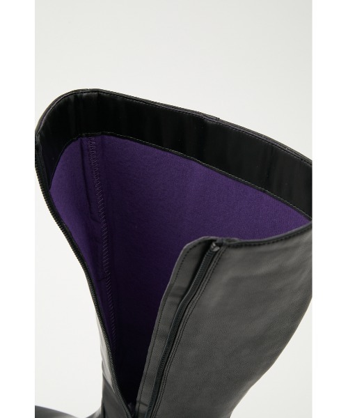 RODEO CROWNS WIDE BOWL(ロデオクラウンズワイドボウル)の「PLATFORM LONG BOOTS(ブーツ・レディース・ブラック・MEDIUM/LARGE/SMALL)」の3枚目の写真