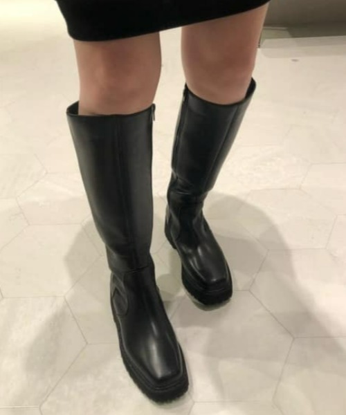 RODEO CROWNS WIDE BOWL(ロデオクラウンズワイドボウル)の「PLATFORM LONG BOOTS(ブーツ・レディース・ブラック・MEDIUM/LARGE/SMALL)」の15枚目の写真
