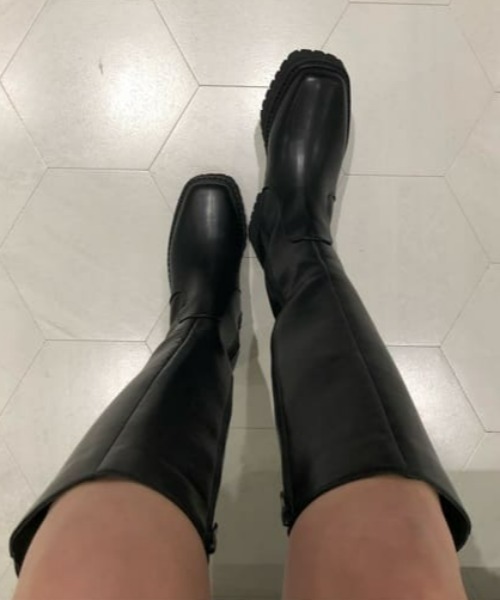 RODEO CROWNS WIDE BOWL(ロデオクラウンズワイドボウル)の「PLATFORM LONG BOOTS(ブーツ・レディース・ブラック・MEDIUM/LARGE/SMALL)」の16枚目の写真