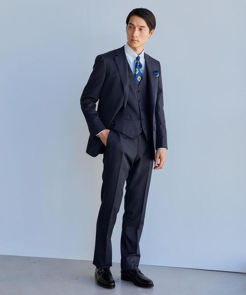 green label relaxing(グリーンレーベルリラクシング)の「<REDA>サージ無地 ノープリーツ スーツパンツ(スーツパンツ・メンズ・ブラック/ダークグレー/ネイビー/その他1/ロイヤルブルー・72cm/76cm/80cm/84cm/88cm/92cm)」の8枚目の写真