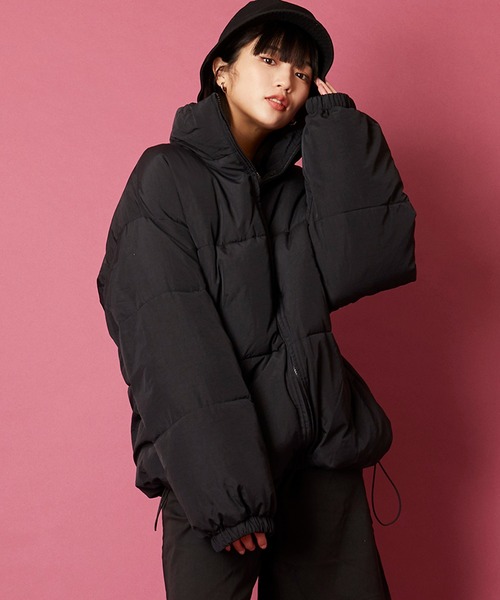 unrelaxing（アンリラクシング）の「ボリュームハイネック撥水ナイロンエコダウンジャケット（ダウンジャケット/コート・メンズ・アイボリー/ブラック/グレー/ライトカーキ/その他/スミクロ/ブルー系/ベージュ・FREE）」の11枚目の写真