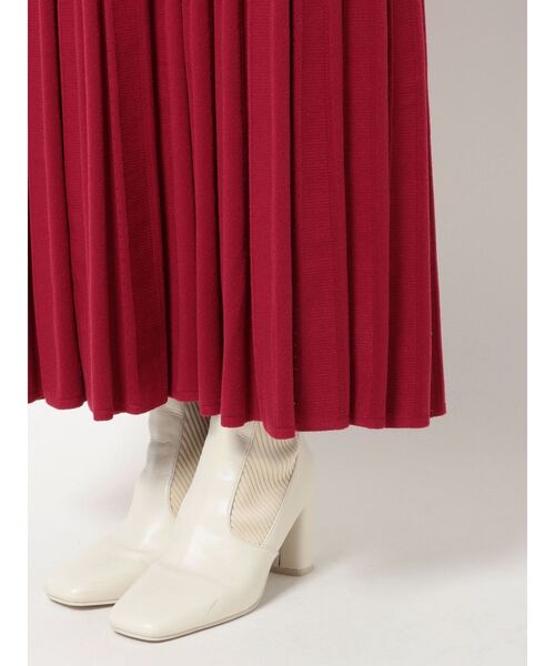 MERCURYDUO（マーキュリーデュオ）の「2WAYスリットフレアニットワンピース（ワンピース・レディース・ブラック/ベージュ/レッド・SMALL/MEDIUM）」の15枚目の写真