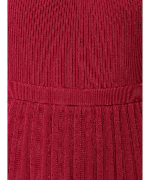 MERCURYDUO（マーキュリーデュオ）の「2WAYスリットフレアニットワンピース（ワンピース・レディース・ブラック/ベージュ/レッド・SMALL/MEDIUM）」の9枚目の写真