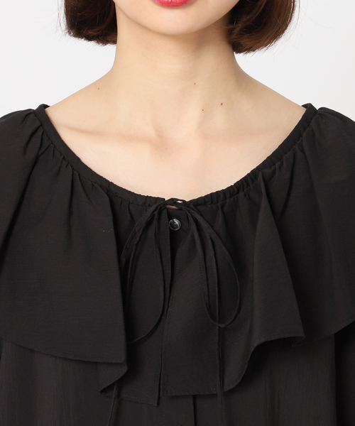 CITYSHOP（シティーショップ）の「CHIRIMEN TYPEWRITER ブラウス