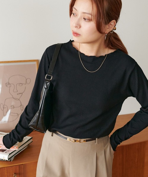 セール】≪新色追加！≫【WEB限定】前後2WAYリブメローロング