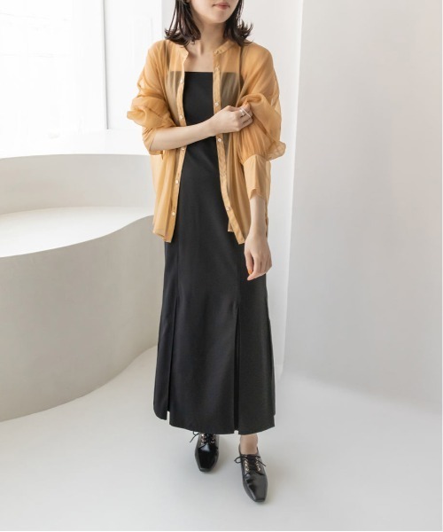 RANDA（ランダ）の「バックリボンシアーシャツ（シャツ/ブラウス・レディース・ブラック/ブラウン/オレンジ・FREE）」の12枚目の写真