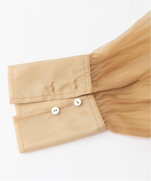 RANDA（ランダ）の「バックリボンシアーシャツ（シャツ/ブラウス・レディース・ブラック/ブラウン/オレンジ・FREE）」の20枚目の写真