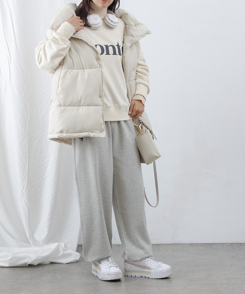 COLONY 2139（コロニートゥーワンスリーナイン）の「ファイバーダウンビッグベスト（ダウンベスト・レディース・ブラック/アイボリー・FREE）」の13枚目の写真