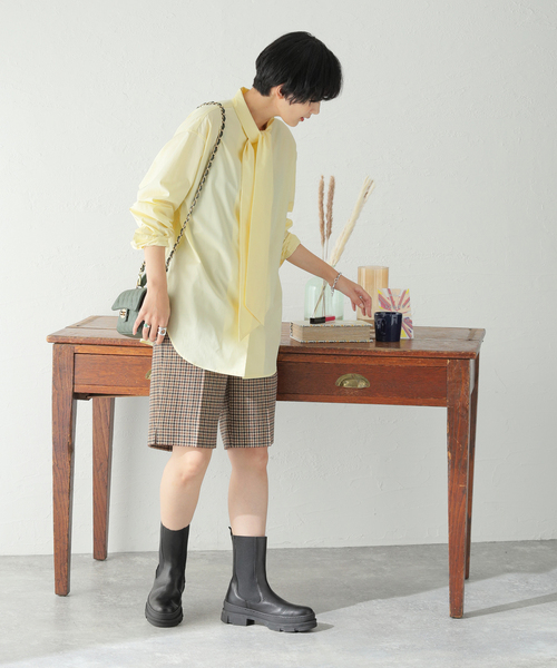 JOURNAL STANDARD - 1度のみ着用　ジャーナルスタンダード　ボウタイビッグシャツ　23aw　Fサイズ ボウタイビッグシャツ（シャツ／ブラウス）｜JOURNAL STANDARD