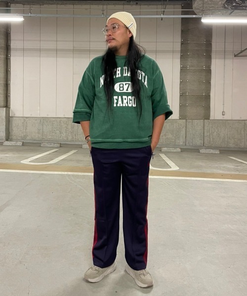 CAL O LINE(キャルオーライン)の「CAL O LINE /キャルオーライン FARGO 87 CUT-OFF SWEAT スウェット(スウェット・メンズ・グリーン/ブラック・M/L/XL)」の7枚目の写真