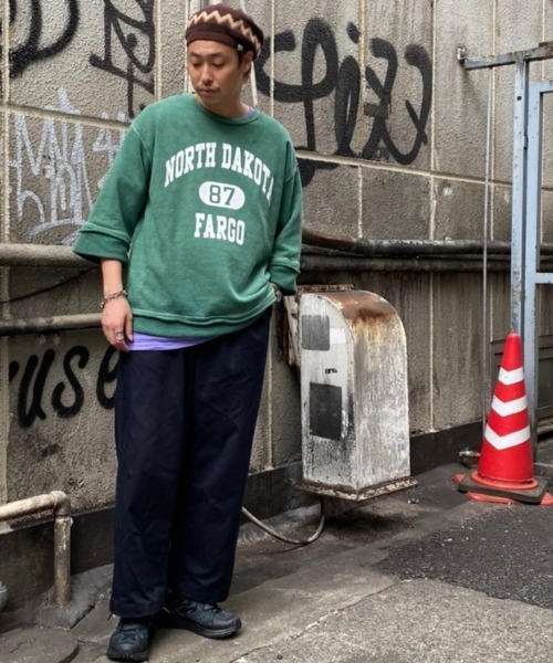 CAL O LINE(キャルオーライン)の「CAL O LINE /キャルオーライン FARGO 87 CUT-OFF SWEAT スウェット(スウェット・メンズ・グリーン/ブラック・M/L/XL)」の5枚目の写真