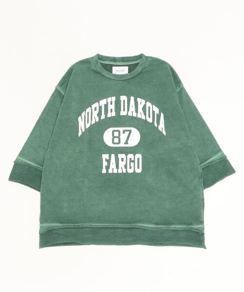 CAL O LINE(キャルオーライン)の「CAL O LINE /キャルオーライン FARGO 87 CUT-OFF SWEAT スウェット(スウェット・メンズ・グリーン/ブラック・M/L/XL)」の4枚目の写真