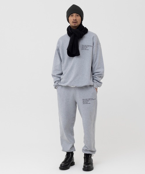 MAGIC NUMBER（マジック ナンバー）の「【MAGIC NUMBER】WATERMAN CREW SWEAT PANT（スウェットパンツ・メンズ・ヘザーグレー/ブラック・MEDIUM/LARGE/X-LARGE）」の7枚目の写真