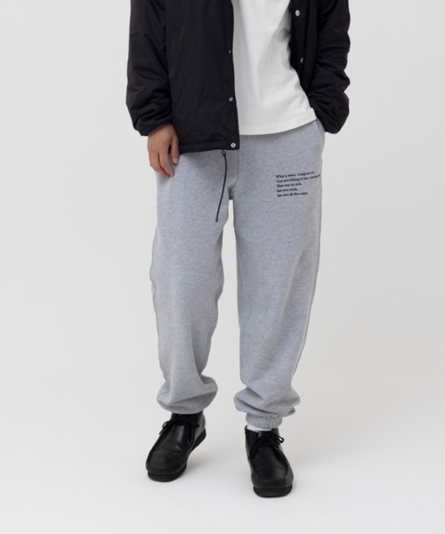 MAGIC NUMBER（マジック ナンバー）の「【MAGIC NUMBER】WATERMAN CREW SWEAT PANT（スウェットパンツ・メンズ・ヘザーグレー/ブラック・MEDIUM/LARGE/X-LARGE）」の11枚目の写真