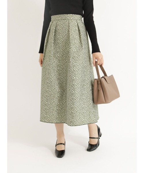 Te chichi（テチチ）の「【貴島明日香コラボ】フラワージャカードリバーシブルスカート（スカート・レディース・ネイビー/ブラック・MEDIUM/SMALL）」の20枚目の写真