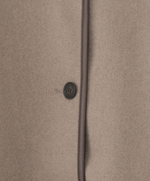 GLOBAL WORK（グローバルワーク）の「パイピングノーカラーコート/295027（ノーカラーコート・キッズ・グレー系その他2/ブラウン系その他4・100cm/110cm/120cm/130cm/140cm/150cm/160cm）」の4枚目の写真