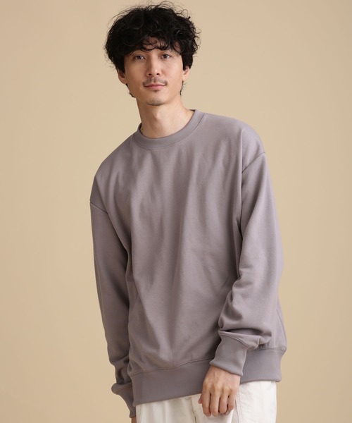 NANO universe（ナノユニバース）の「LB.04/ポンチクルーネック（Tシャツ/カットソー・メンズ・ブルーグレー/チャコール/グレー系その他4・S/M/L）」の3枚目の写真