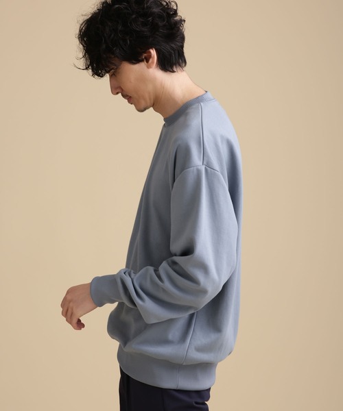 NANO universe（ナノユニバース）の「LB.04/ポンチクルーネック（Tシャツ/カットソー・メンズ・ブルーグレー/チャコール/グレー系その他4・S/M/L）」の4枚目の写真