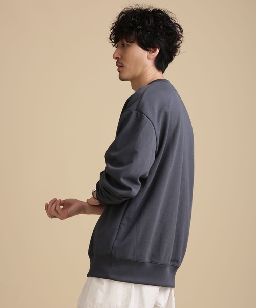 NANO universe（ナノユニバース）の「LB.04/ポンチクルーネック（Tシャツ/カットソー・メンズ・ブルーグレー/チャコール/グレー系その他4・S/M/L）」の7枚目の写真