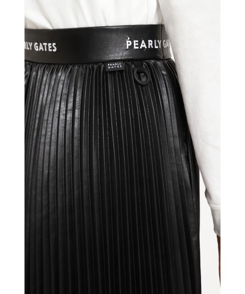 新品パーリーゲイツ プリーツスカート ロイヤルレザー S PEARLY GATES（パーリーゲイツ）の「【PEARLY GATES】フェイク