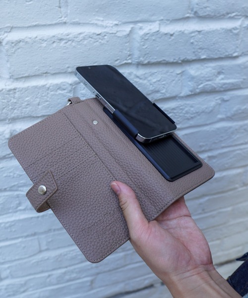 A SCENE（エーシーン）の「A SCENE/エーシーン/【別注】B&C Flip pocket multi case/M（スマホケース/カバー・レディース・グレー/ピンク・MEDIUM）」の18枚目の写真