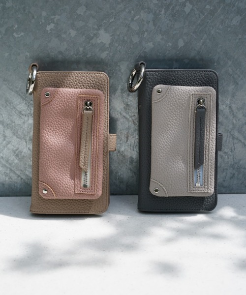 A SCENE（エーシーン）の「A SCENE/エーシーン/【別注】B&C Flip pocket multi case/M（スマホケース/カバー・レディース・グレー/ピンク・MEDIUM）」の14枚目の写真
