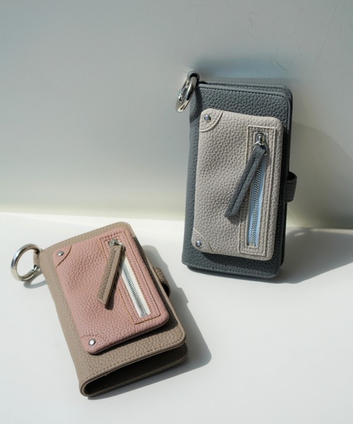 A SCENE（エーシーン）の「A SCENE/エーシーン/【別注】B&C Flip pocket multi case/M（スマホケース/カバー・レディース・グレー/ピンク・MEDIUM）」の7枚目の写真