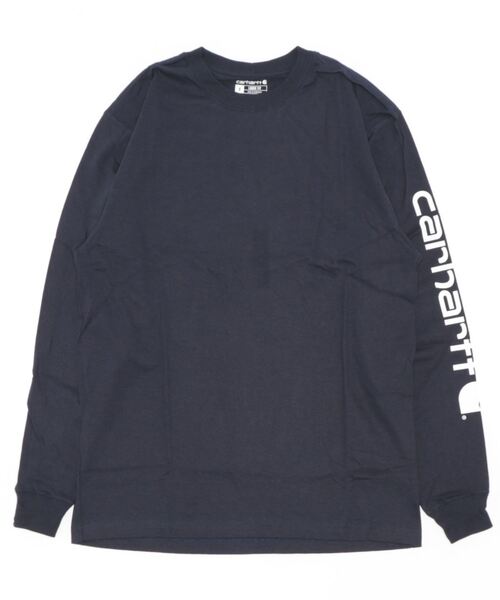 Carhartt(カーハート)の「Carhartt/ カーハート / M LseFit HW LS Slve Grphc Tshrt / K231(Tシャツ/カットソー・レディース・ブラック/グレー/ネイビー/バーガンディー・MEDIUM/LARGE/X-LARGE/SMALL)」の4枚目の写真