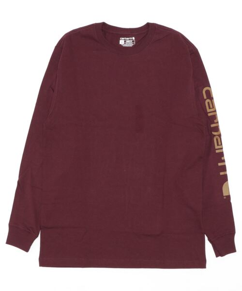 Carhartt(カーハート)の「Carhartt/ カーハート / M LseFit HW LS Slve Grphc Tshrt / K231(Tシャツ/カットソー・レディース・ブラック/グレー/ネイビー/バーガンディー・MEDIUM/LARGE/X-LARGE/SMALL)」の1枚目の写真