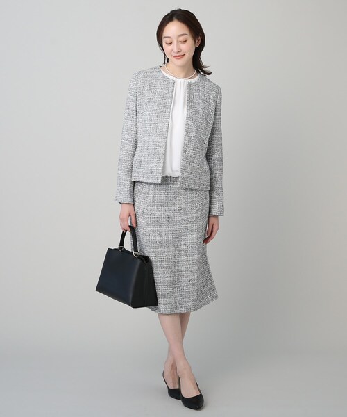 UNTITLED（アンタイトル）の「◆【セレモニー／通勤】トラペーズショルダーバッグ＜オンオフどちらも＞（ショルダーバッグ・レディース・ブラック/ブラウン系その他/ブルー・99）」の9枚目の写真