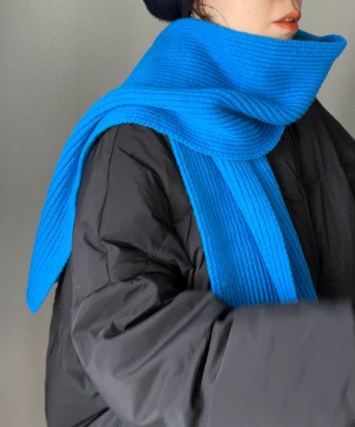 knit rib muffler / ニットリブマフラー（マフラー）｜wee9s
