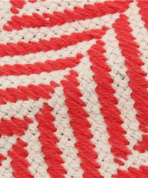 ROSE BUD（ローズバッド）の「(COSMIQUE GLOBAL)CB-13-1188 HERRINGBONE CLUTCH（クラッチバッグ・レディース・グレー/グリーン/オレンジ・ONE SIZE）」の5枚目の写真