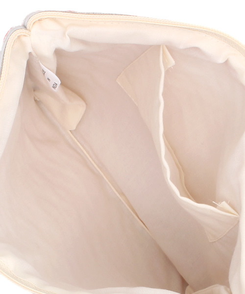 ROSE BUD（ローズバッド）の「(COSMIQUE GLOBAL)CB-13-1188 HERRINGBONE CLUTCH（クラッチバッグ・レディース・グレー/グリーン/オレンジ・ONE SIZE）」の4枚目の写真