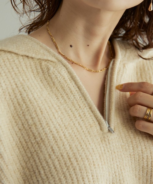 DISCOAT（ディスコート）の「ハーフZIPセーラーカラープルオーバー