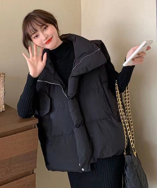 AsRiRe（アスリレイ）の「【AsRiRe】スタンドネック 中綿ベスト