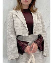 dazzlin | ジップスリーブツイードジャケット(その他アウター)