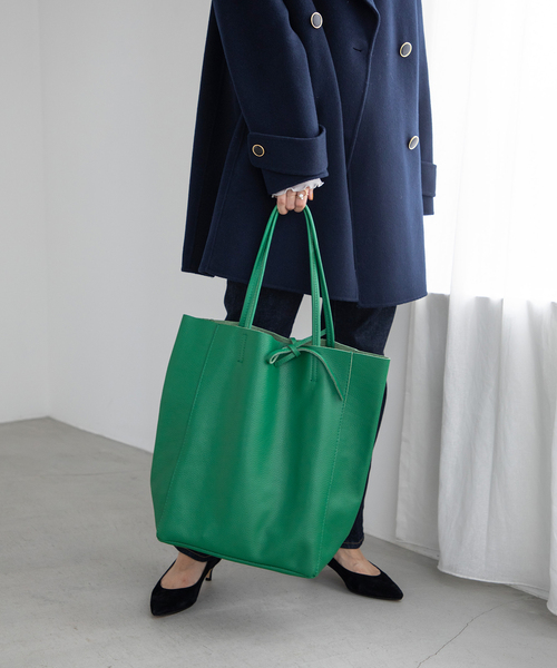 La TOTALITE(ラトータリテ)の「【MARLON/マルロン】トートBag(トートバッグ・レディース・グリーン/ブラック/ベージュ系その他・FREE)」の6枚目の写真