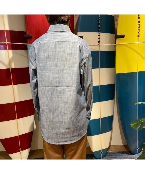GREEN BOWL（グリーンボウル）の「グリーンボウル 【GREEN BOWL】 Chambray Work L/S Shirts（シャツ/ブラウス・メンズ・ブルー・M/L）」の3枚目の写真