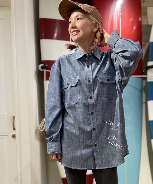 GREEN BOWL（グリーンボウル）の「グリーンボウル 【GREEN BOWL】 Chambray Work L/S Shirts（シャツ/ブラウス・メンズ・ブルー・M/L）」の13枚目の写真