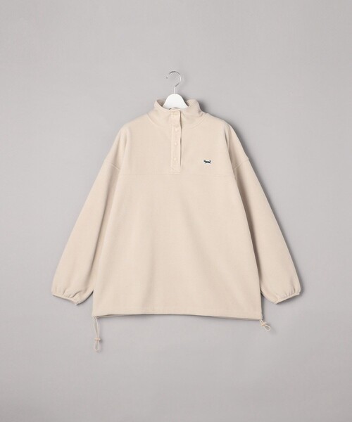 FREAK'S STORE（フリークスストア）の「TOWN CRAFT× FREAK'S STORE/タウンクラフト　別注 フリースアノラックプルオーバー（スウェット・レディース・グリーン/ブラック/オフホワイト/レッド・ﾌﾘ-）」の6枚目の写真